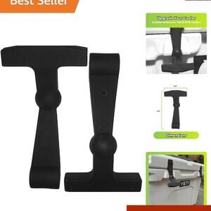 Ergonomic 2-Pack Lid Latches for Yeti and RTIC - Durable Black Rubber, 20 Inch